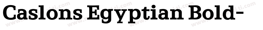 Caslons Egyptian Bold字体转换